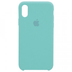 Чехол Silicone Case для iPhone XR лазурный