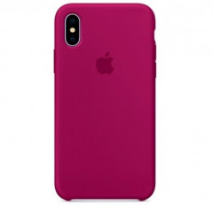Чехол Silicone Case для iPhone XS Max, малиновый