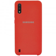 Чехол Silicone cover для Samsung Galaxy A01, красный