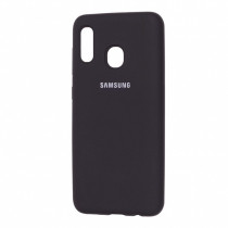 Чехол Silicone cover для Samsung Galaxy A30, черный