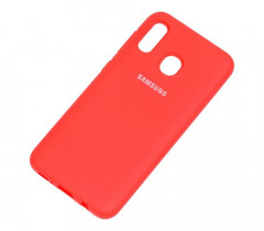 Чехол Silicone cover для Samsung Galaxy A30, красный