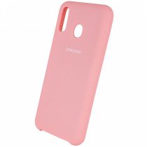 Чехол Silicone cover для Samsung Galaxy A30, розовый