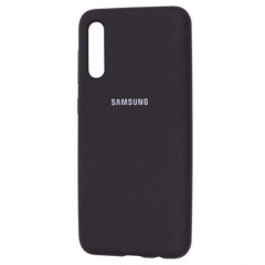 Чехол Silicone cover для Samsung Galaxy A30s, черный