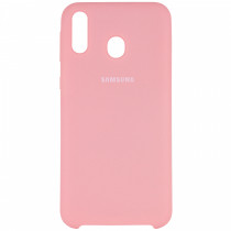 Чехол Silicone cover для Samsung Galaxy A40, розовый