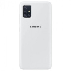 Чехол Silicone cover для Samsung Galaxy A71, белый