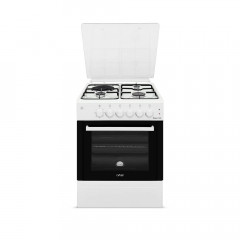 Комбинированная плита Artel Milagro 10-K Без гриля, с чугунными решетками (Белая)