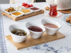 Набор тарелок для варенья Swan 15x9x5,5 см 4 шт.