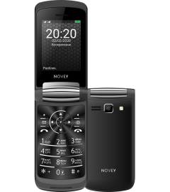 Телефон Novey A70R Black, Red