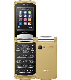 Телефон Novey A80R Gold, Red