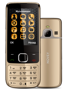 Телефон Novey N670 Gold, Black, Silver