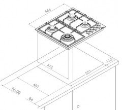 Варочная панель Monsher MHG 62X
