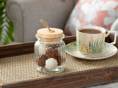 Банка из стекла Pure Chic 8,0×11,5 см - image 1