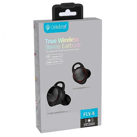 Беспроводные наушники Celebrat FLY-4 Black - image 3