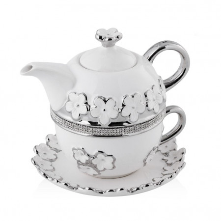 Чайник заварочный с чашкой home&you 51945-BIA-CZAJ FLOTAPE - image 1