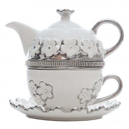 Чайник заварочный с чашкой home&you 51945-BIA-CZAJ FLOTAPE - image 4