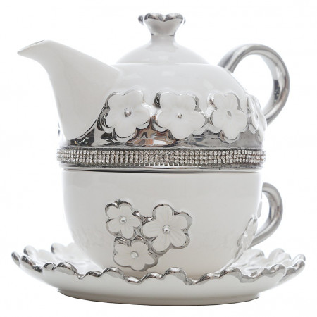 Чайник заварочный с чашкой home&you 51945-BIA-CZAJ FLOTAPE - image 5