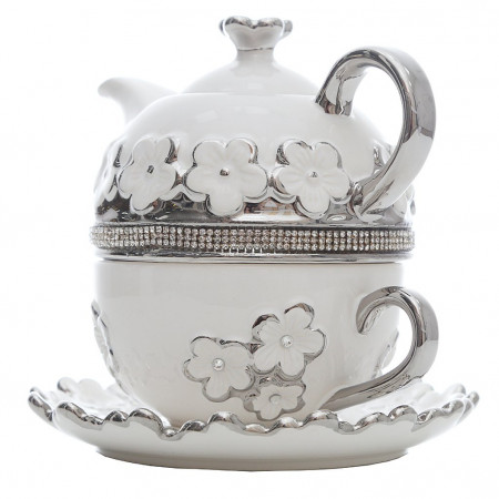 Чайник заварочный с чашкой home&you 51945-BIA-CZAJ FLOTAPE - image 6