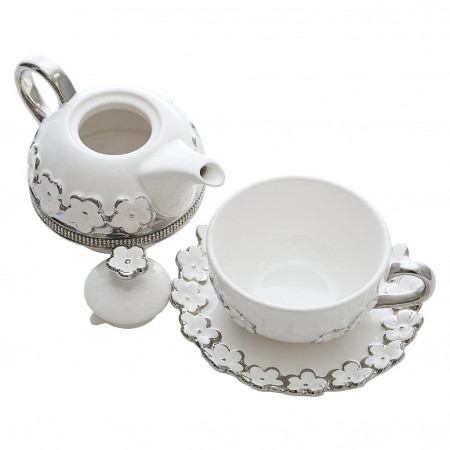 Чайник заварочный с чашкой home&you 51945-BIA-CZAJ FLOTAPE - image 2