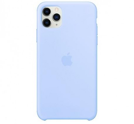 Чехол Silicone Case для iPhone 11 Pro, бело-голубой - image 1
