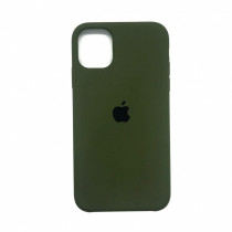 Чехол Silicone Case для iPhone 11 Pro Max, темно-зеленый - image 1