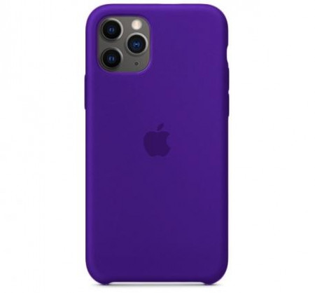 Чехол Silicone Case для iPhone 11 Pro, темно-пурпурный - image 1