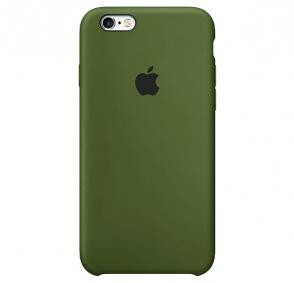 Чехол Silicone Case для iPhone 6S, хаки - image 1