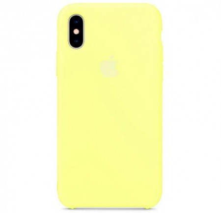 Чехол Silicone Case для iPhone XS Max, лимонный - image 1