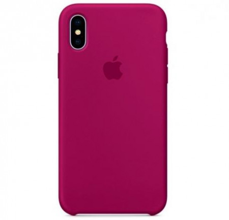 Чехол Silicone Case для iPhone XS Max, малиновый - image 1