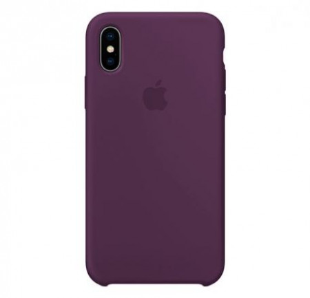 Чехол Silicone Case для iPhone X/XS, фиолетовый - image 1