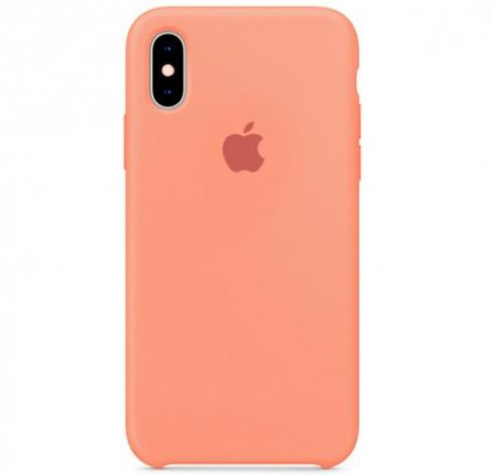 Чехол Silicone Case для iPhone X/XS, лососевый - image 1