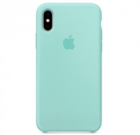 Чехол Silicone Case для iPhone X/XS, мятный - image 1