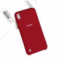 Чехол Silicone cover для Samsung Galaxy A10, красный - image 1