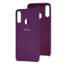 Чехол Silicone cover для Samsung Galaxy A10S, сливовый - image 1