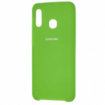Чехол Silicone cover для Samsung Galaxy A10S, зеленый - image 1