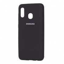 Чехол Silicone cover для Samsung Galaxy A11, черный - image 1