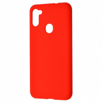 Чехол Silicone cover для Samsung Galaxy A11, красный - image 1