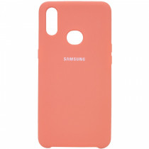 Чехол Silicone cover для Samsung Galaxy A11, розовый - image 1