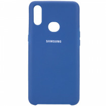 Чехол Silicone cover для Samsung Galaxy A11, темно синий - image 1