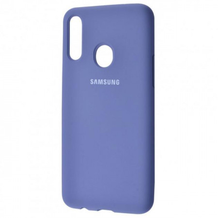 Чехол Silicone cover для Samsung Galaxy A20S, голубой - image 1
