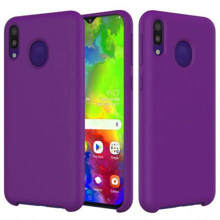 Чехол Silicone cover для Samsung Galaxy A30, фиолетовый - image 1