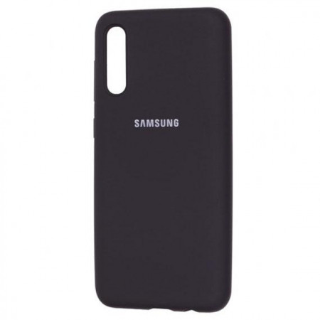 Чехол Silicone cover для Samsung Galaxy A30s, черный - image 1