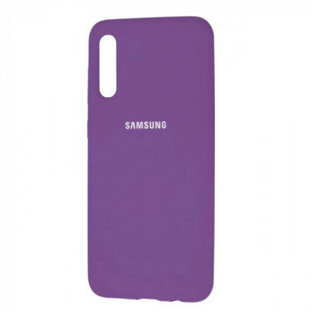 Чехол Silicone cover для Samsung Galaxy A30s, фиолетовый - image 1