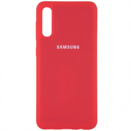 Чехол Silicone cover для Samsung Galaxy A30s, красный - image 1
