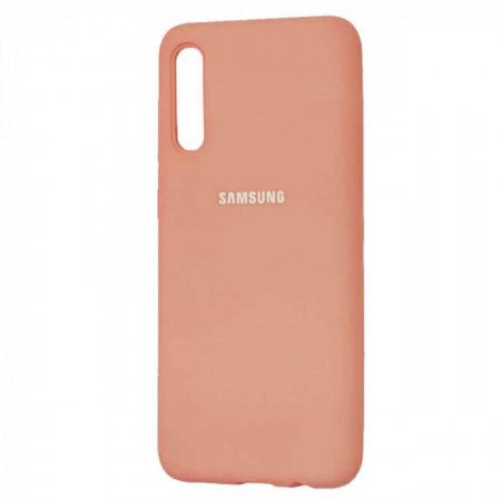Чехол Silicone cover для Samsung Galaxy A30s, персиковый - image 1