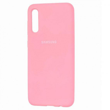 Чехол Silicone cover для Samsung Galaxy A30s, розовый - image 1
