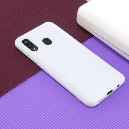 Чехол Silicone cover для Samsung Galaxy A40, белый - image 1