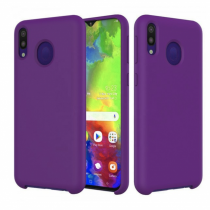 Чехол Silicone cover для Samsung Galaxy A40, сливовый - image 1