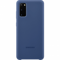 Чехол Silicone cover для Samsung Galaxy A71, темно синий - image 1