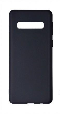 Чехол Silicone cover для Samsung Galaxy S10 Plus, черный - image 1