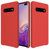 Чехол Silicone cover для Samsung Galaxy S10 Plus, красный - image 1